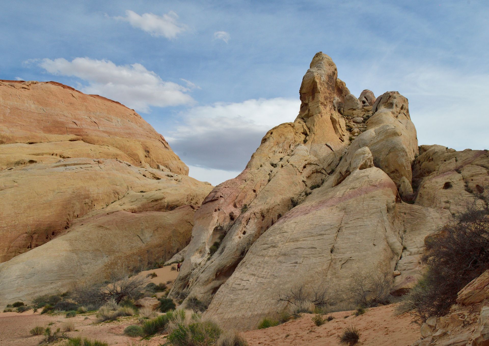 Sandstone formations in the Nevada high desert