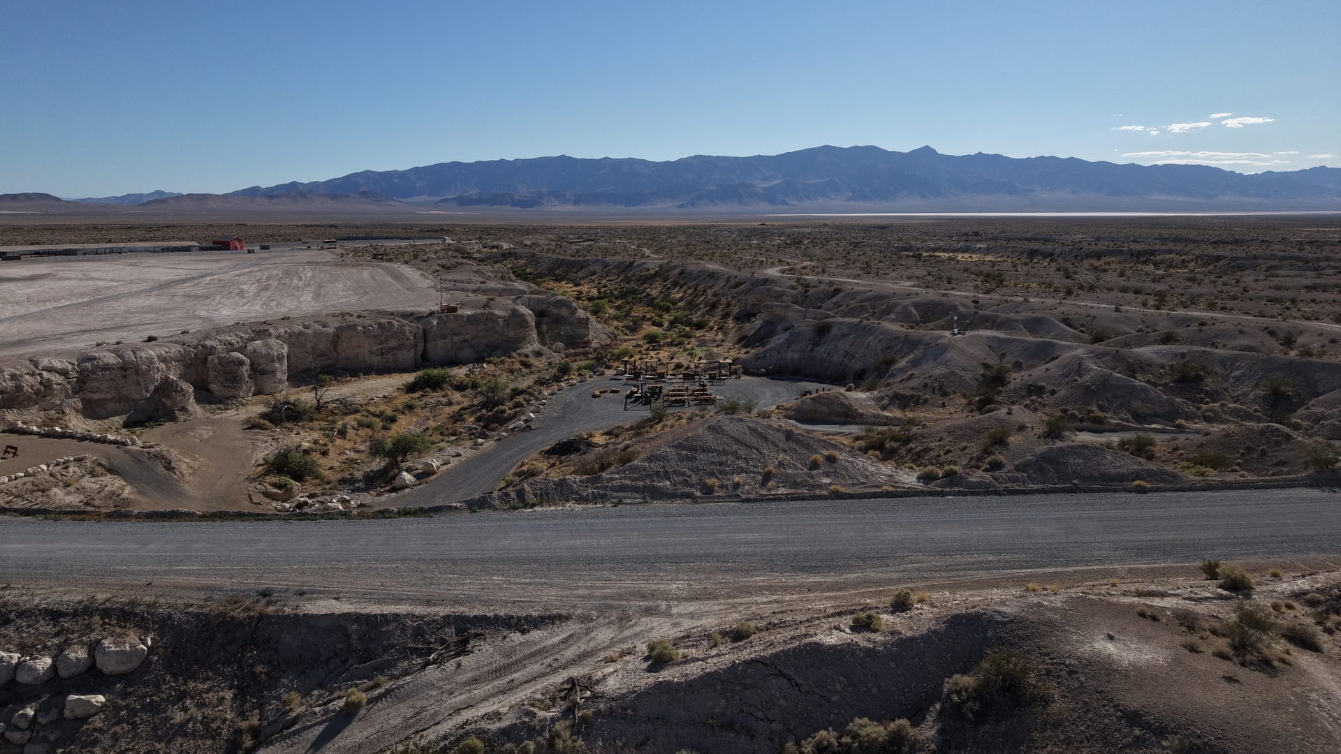 The high desert valley and mountains beyond the Nevada ranch