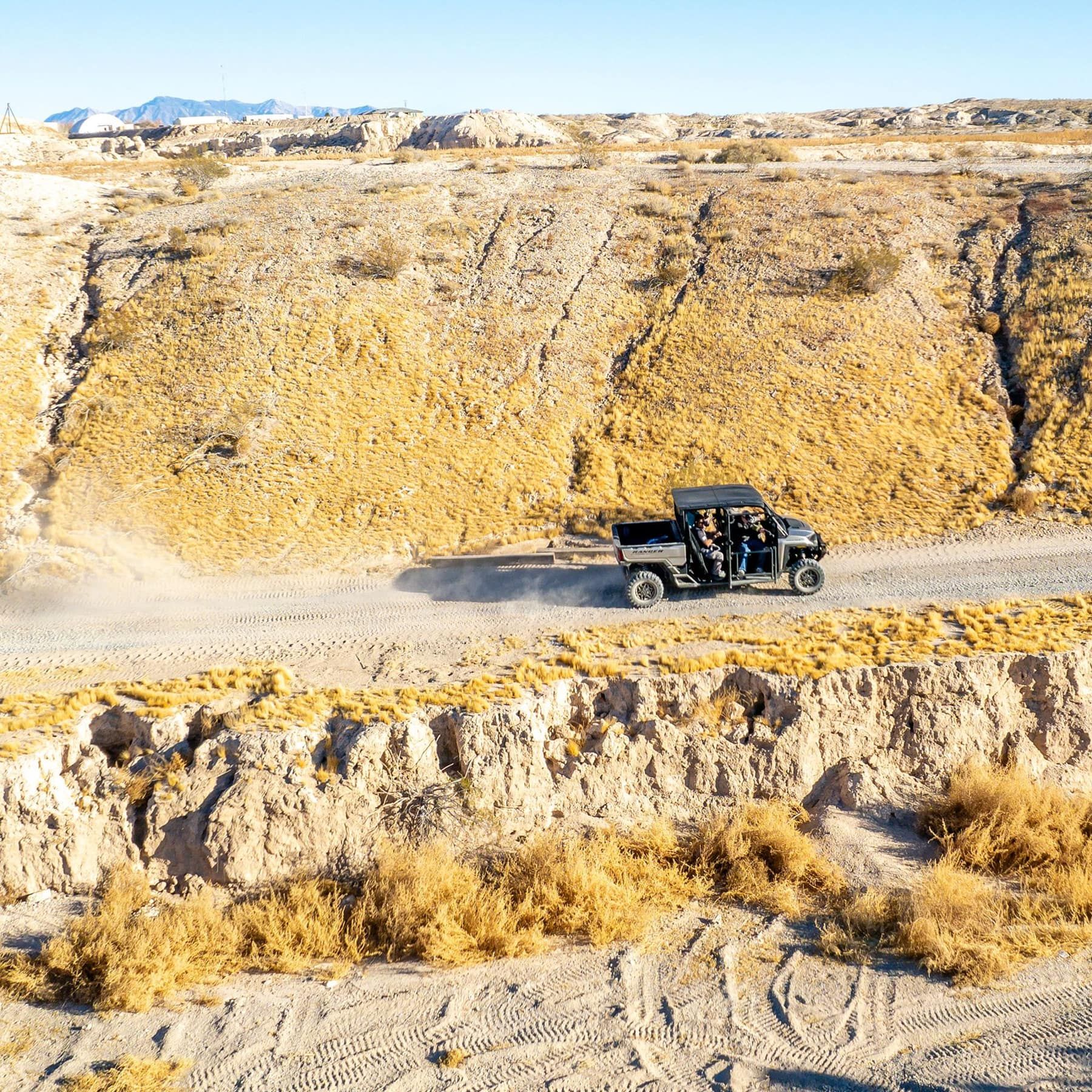 The desert canyon the Rolling Thunder course runs through.